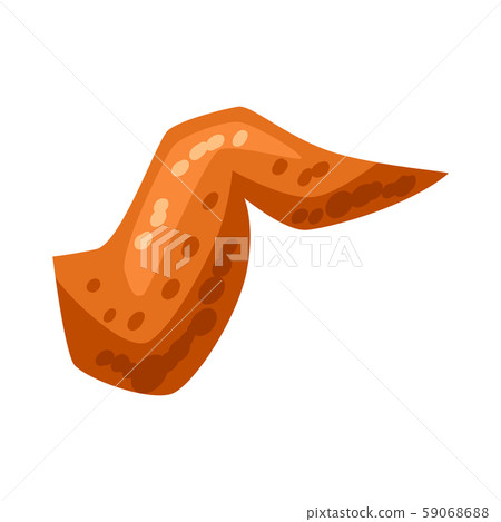 Fried chicken wing illustration. Fried chicken wing illustration. 59068688