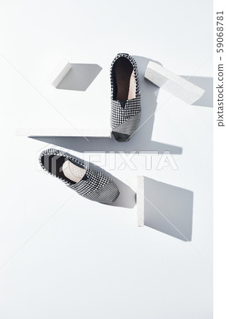 Shoes espadrilles on white background. 59068781