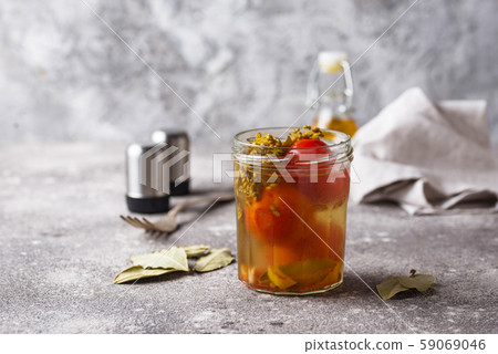 Homemade pickled tomato with spices Homemade pickled tomato with spices 59069046