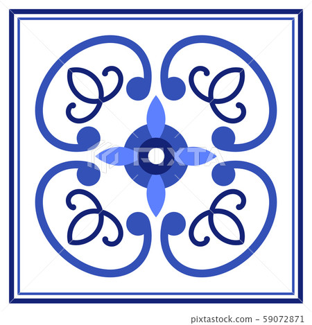 Azulejos portuguese traditional ornamental tile 59072871