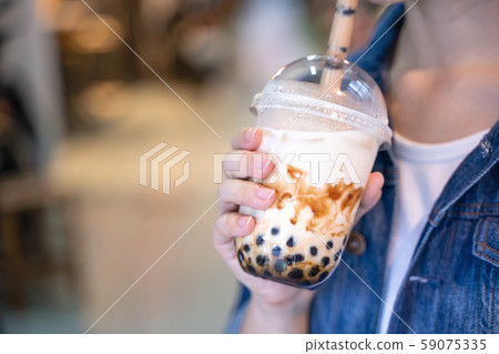 Chinpa夜市Chinjucha茶女人夜市木薯粉木薯奶茶 59075335