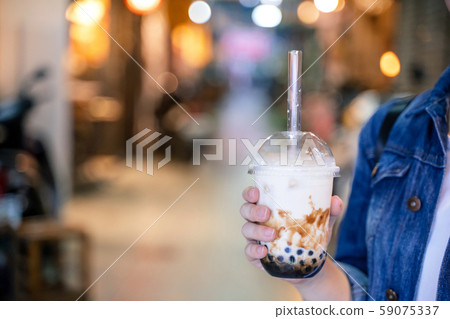 Chinpa夜市Chinjucha茶女人夜市木薯粉木薯奶茶 59075337