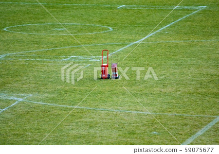 Line drawing on the ground Line drawing on the ground 59075677