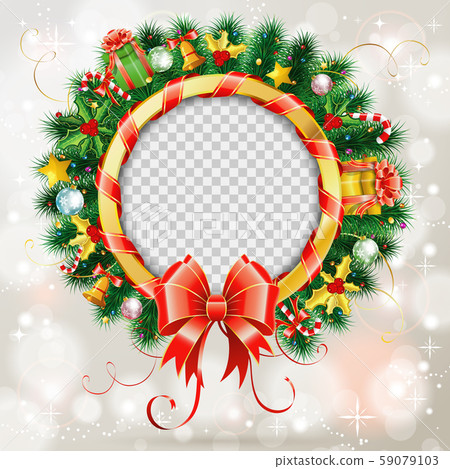 Christmas Wreath with Bow Christmas Wreath with Bow 59079103