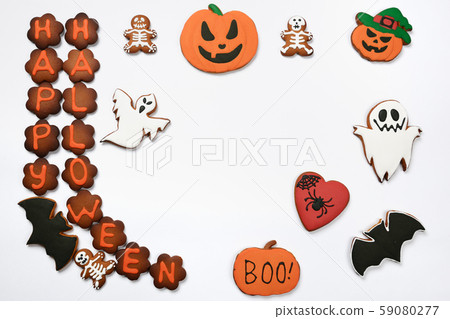 The hand-made eatable gingerbread Halloween The hand-made eatable gingerbread Halloween 59080277