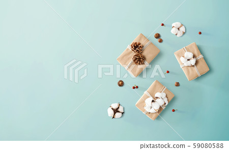 Gift boxes with autumn theme Gift boxes with autumn theme 59080588