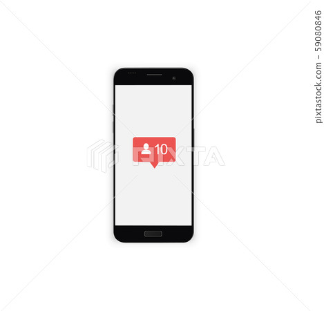 Smartphone, likes and comments 59080846