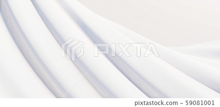 Bright and detailed panoramic landscape: abstract white curve background (3D CG rendering digital illustration) Bright and detailed panoramic landscape: abstract white curve background (3D CG rendering digital illustration) 59081001