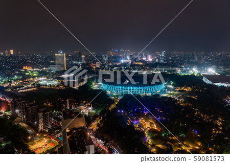 雅加達市印尼夜景 雅加達市印尼夜景 59081573
