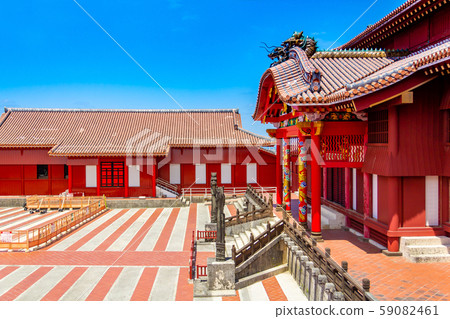 Shrine Castle Main Hall and North Hall Okinawa 59082461
