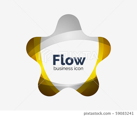 Abstract star logo design template 59083241