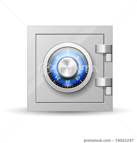 Safe with combination lock - vault strongbox, lock 59083297