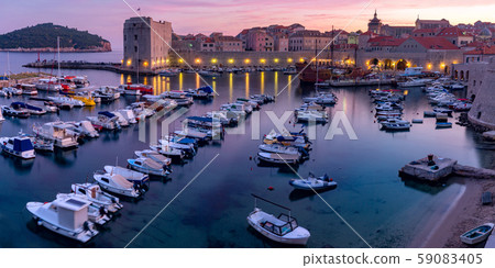 Old Harbor of Dubrovnik, Croatia 59083405