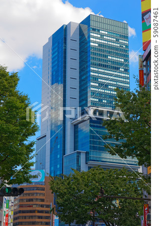 Shibuya Station Shibuya Hikarie and blue sky 59087461