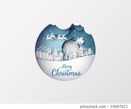 Illustration of  merry christmas and happy new 59087921