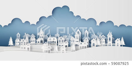 Winter Snow Urban Countryside Landscape City Winter Snow Urban Countryside Landscape City 59087925