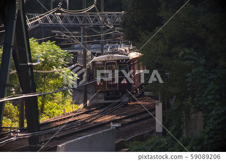 Series 7200 across the Nose Electric Railway / Haragawa Bridge 59089206