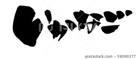 Calligraphy, swordfish, illustration Calligraphy, swordfish, illustration 59090377