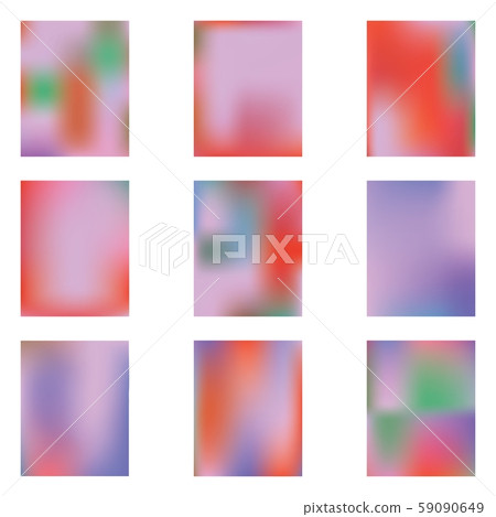 Gradient mesh painted in different colors. - Stock Illustration ...