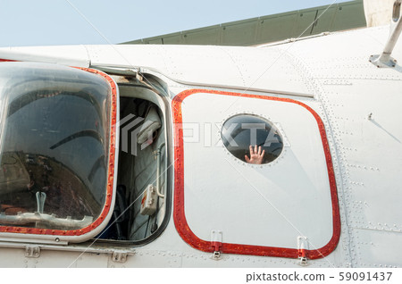 Hand in illuminator of helicopter MI-26T Hand in illuminator of helicopter MI-26T 59091437