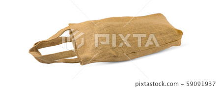 bag Sackcloth isolated on white background.clipping path 59091937