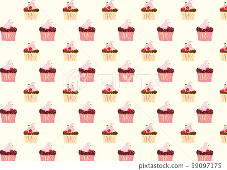 Cherry Nose Cupcake Pattern 59097175