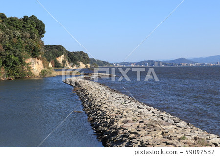 真治湖和松江的城市景觀 59097532