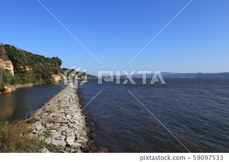 真治湖和松江的城市景觀 59097533
