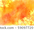 水彩秋葉背景素材 59097720
