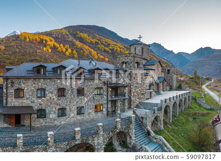 Fiagdon Monastery in North Ossetia. Fiagdon Monastery in North Ossetia. 59097817