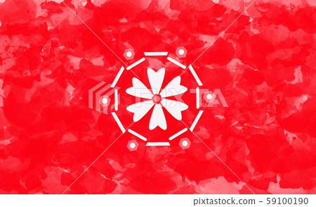 Abstract Flower Illustration On Grunge Background 59100190