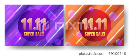 November 11 super sale shopping day with line and 59100248