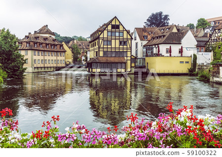 Traditional architecture and Regnitz river in Traditional architecture and Regnitz river in 59100322