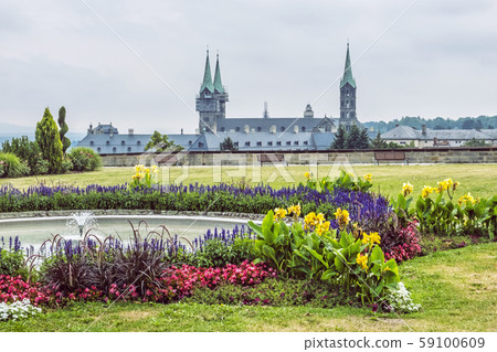 Cathedral from Michaelsberg abbey in Bamberg, Cathedral from Michaelsberg abbey in Bamberg, 59100609