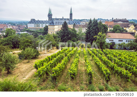 Cathedral from Michaelsberg abbey in Bamberg, Cathedral from Michaelsberg abbey in Bamberg, 59100610