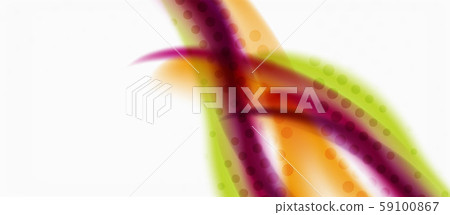 Line wave art illustration on light backdrop. Vector abstract design banner template. Business 59100867