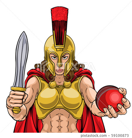 Spartan Trojan Gladiator Cricket Warrior Woman 59100873