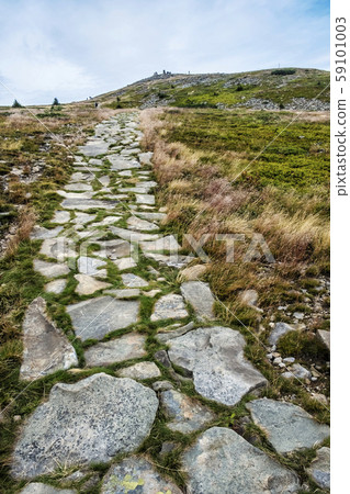 Stoned footpath, Babia hora hill, Slovakia Stoned footpath, Babia hora hill, Slovakia 59101003