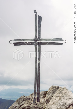 Cross in Big Rozsutec, Little Fatra, Slovakia 59101784