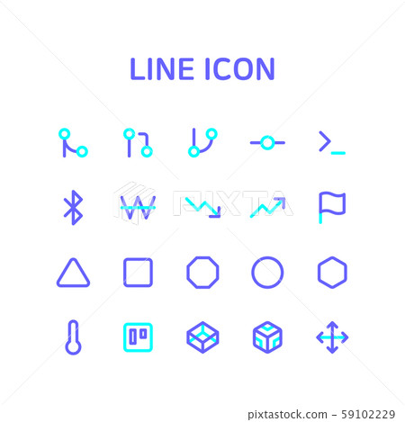 Simple Set of Line Icons illustration 027 - Stock Illustration ...