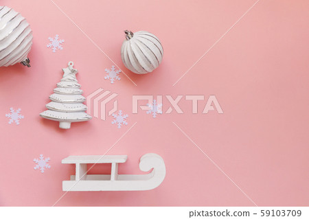 Simply minimal composition winter objects ornament Simply minimal composition winter objects ornament 59103709