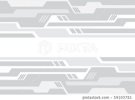 Abstract soft grey tone geometric circuit pattern on white design modern futuristic technology background vector illustration. Abstract soft grey tone geometric circuit pattern on white design modern futuristic technology background vector illustration. 59103781