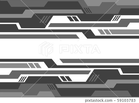 Abstract grey geometric circuit pattern on white design modern futuristic technology background vector illustration. 59103783