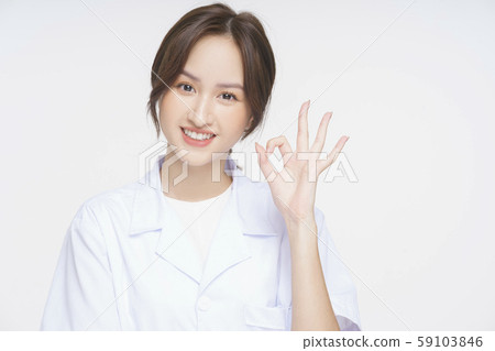 Female doctor health consultation Female doctor health consultation 59103846