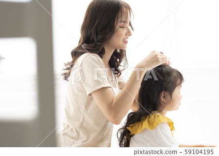Parent and child lifestyle hair set Parent and child lifestyle hair set 59104195