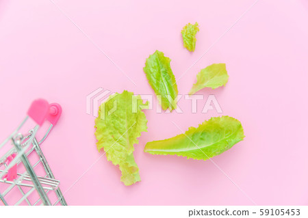 Small supermarket grocery push cart for shopping Small supermarket grocery push cart for shopping 59105453