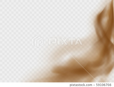 Dust cloud isolated on a transparent background. Brown sandstorm explosion in desert concept. Dust cloud isolated on a transparent background. Brown sandstorm explosion in desert concept. 59106708