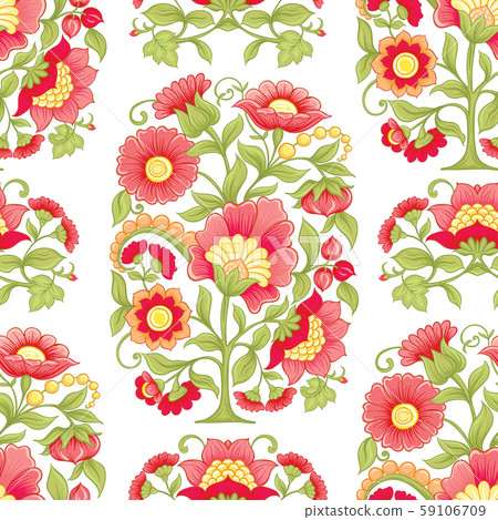 Tradition mughal motif, fantasy flowers Tradition mughal motif, fantasy flowers 59106709