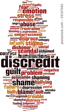 Discredit word cloud Discredit word cloud 59107082