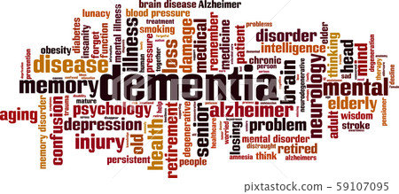 Dementia word cloud - Stock Illustration [59107095] - PIXTA